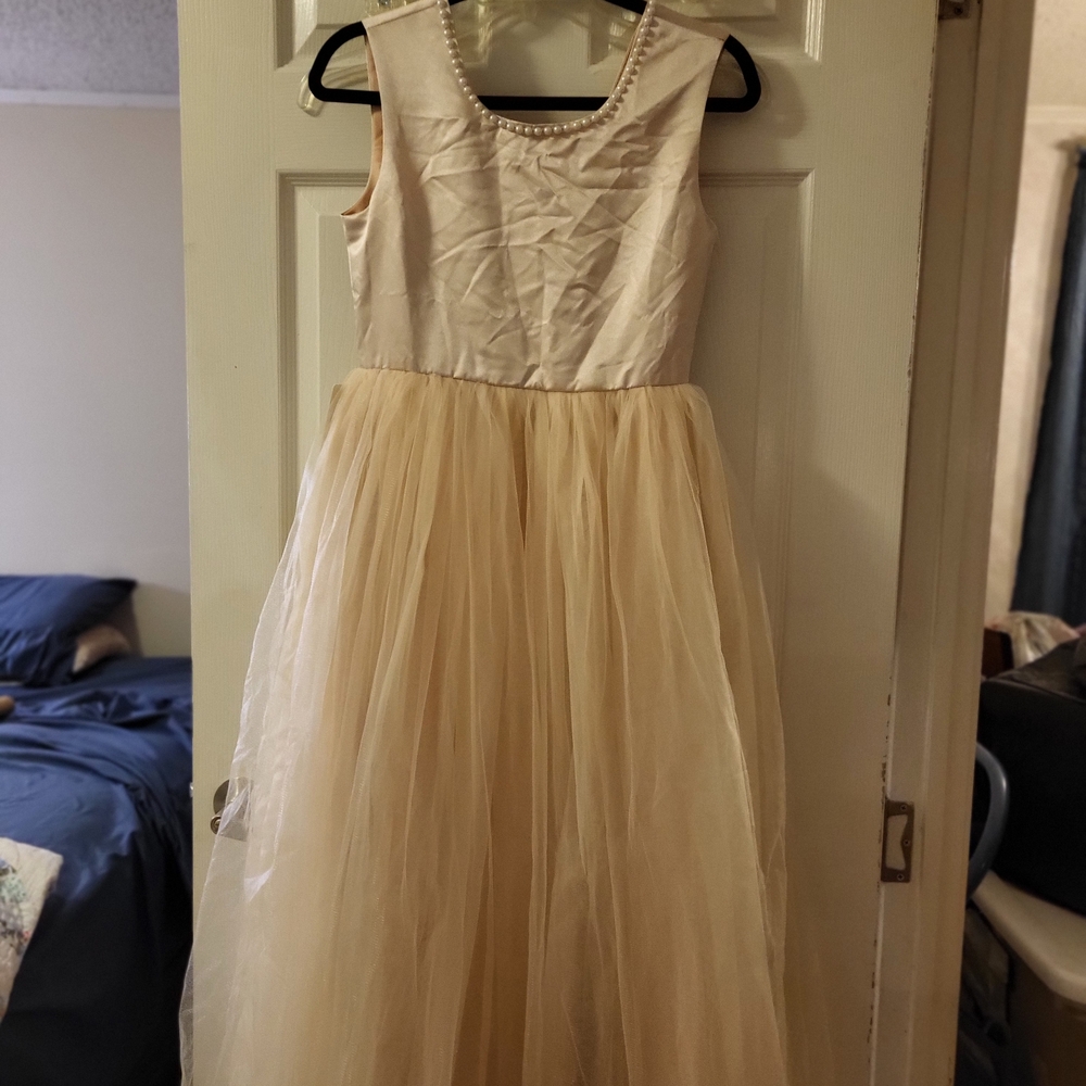 Elegant Cream Kids Dress